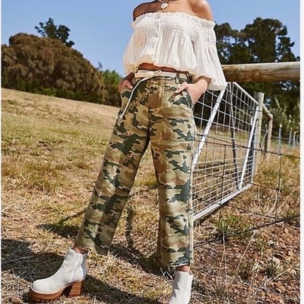 We The Free Remy High waist, cami green cropped pants